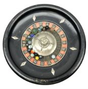Wooden roulette wheel