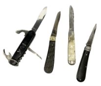 Four pocket knives
