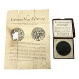 Cased Lusitania copy medallion