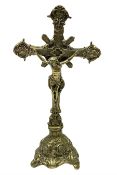 Cast brass crucifix