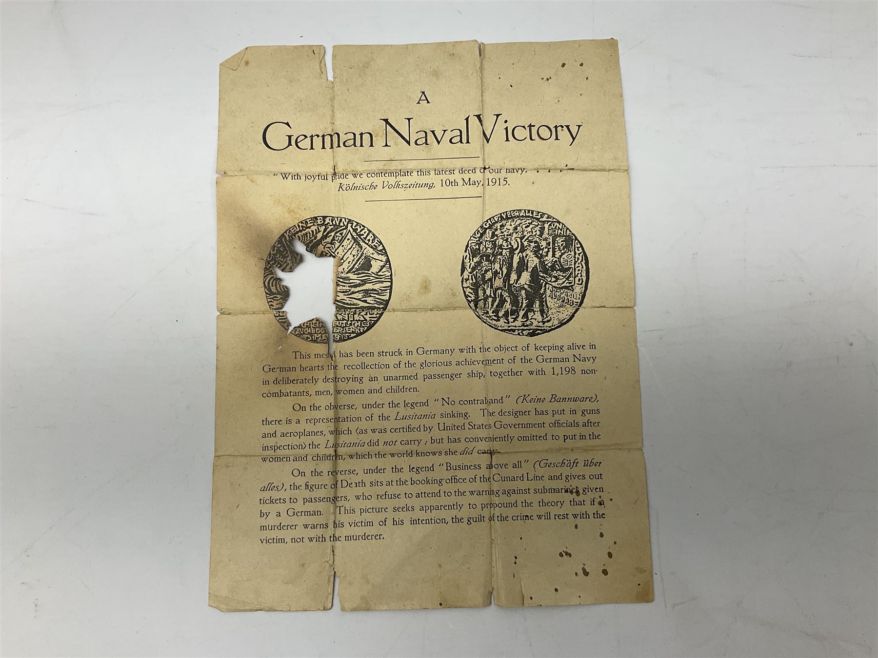 Cased Lusitania copy medallion - Bild 6 aus 6