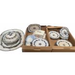 Quantity of Victorian tea and dinner wares to include dinner plates