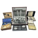 Assorted cased flatware