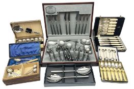 Assorted cased flatware