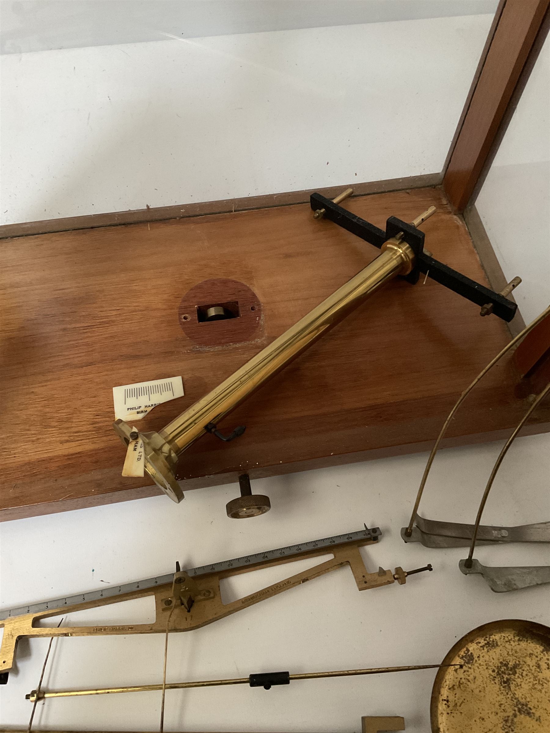 Cased set of Philip Harris of Birmingham laboratory scales - Image 3 of 3