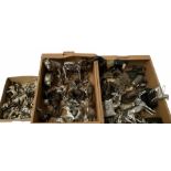 Quantity of metal and composite animal figures to include bronzed examples of horses and dogs etc in