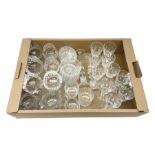 Quantity of cut-glassware