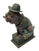 Cast iron money box 'Old Puffer'