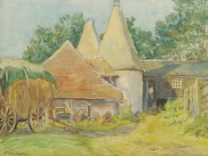 G I Fuller Maitland (British 19th/20th century): 'The Farm Yard Playden'