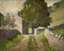 William Shone (British 20th century): Cottage at the End of the Lane