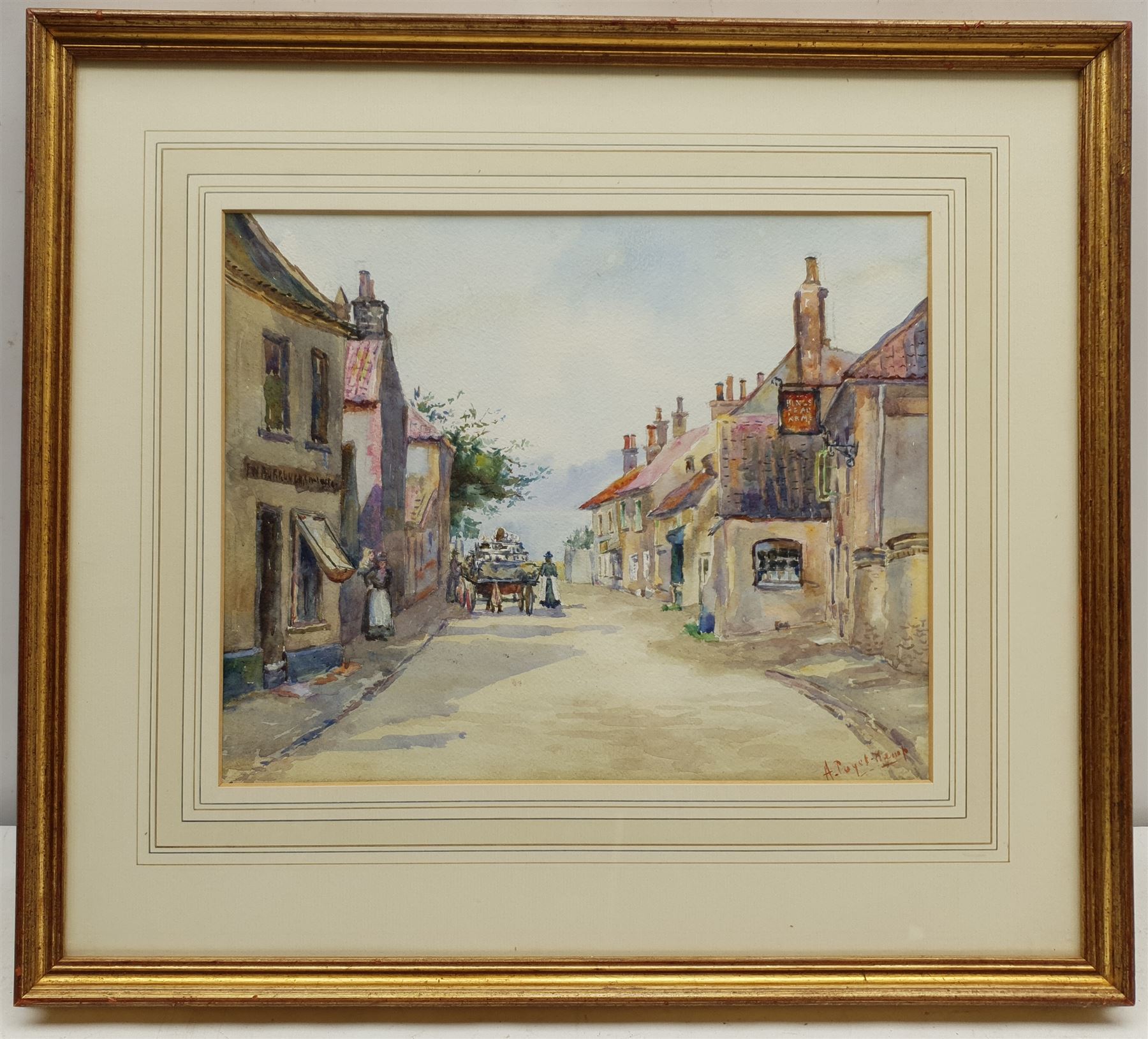 Amy Paget Kemp (London exh.1895-1919): Village High Street - Image 2 of 3