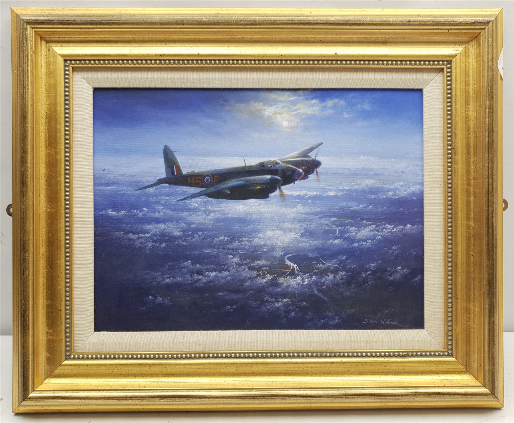 Simon W Atack (British 1957-): Mosquito Bomber in Flight - Image 2 of 3