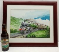 Stuart Rowell Hudson (Whitby Contemporary): NYMR Standard 4 Tank Engine 80135 with Pullman carriages