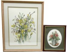 Susan Hoyle (British 20th century): Still Life of Daffodils