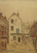 Edwin Robert Beattie (British 1845-1917): 'The Straight Shambles' Preston