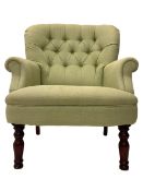 Buttoned back armchair