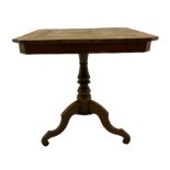 19th century walnut and marquetry games table