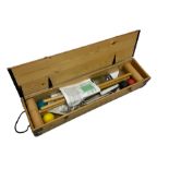 Croquet set in wooden carry case