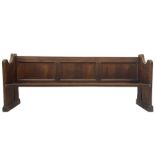 19th century oak pew