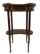 Late 20th century French mahogany side table