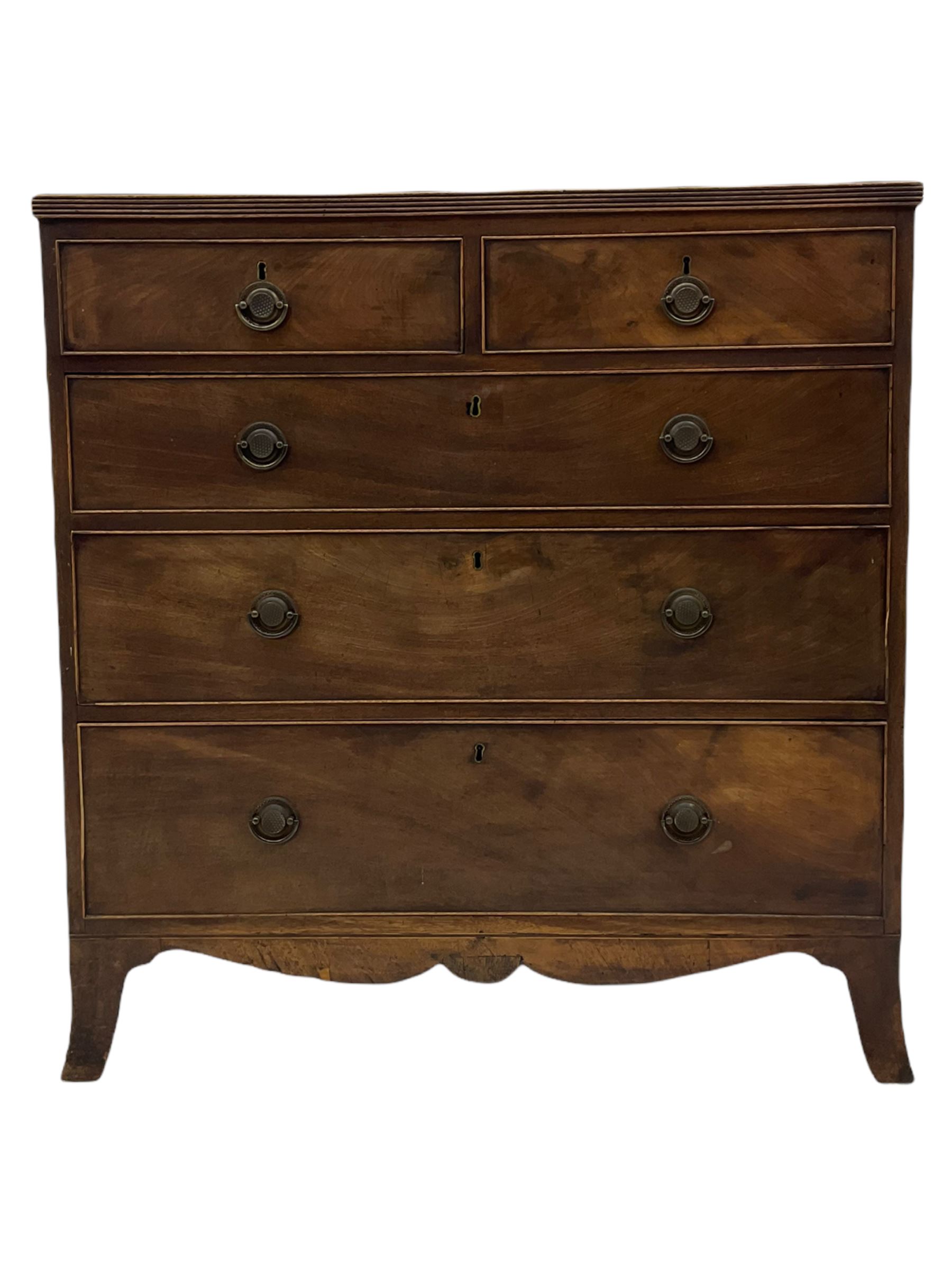 19th century mahogany chest - Image 7 of 7