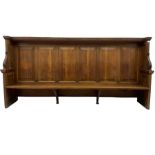 19th century oak enclosed pew