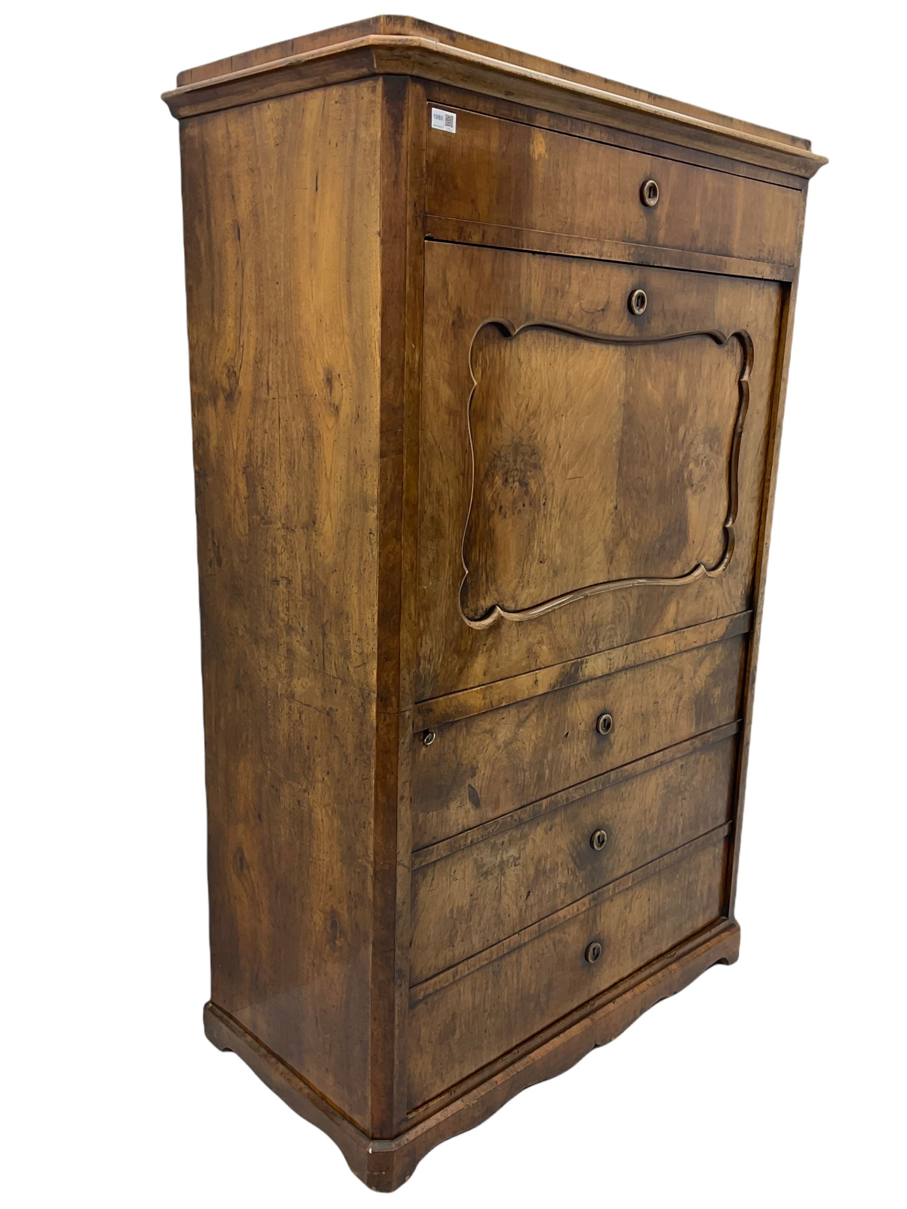 19th century walnut cabinet - Bild 3 aus 7