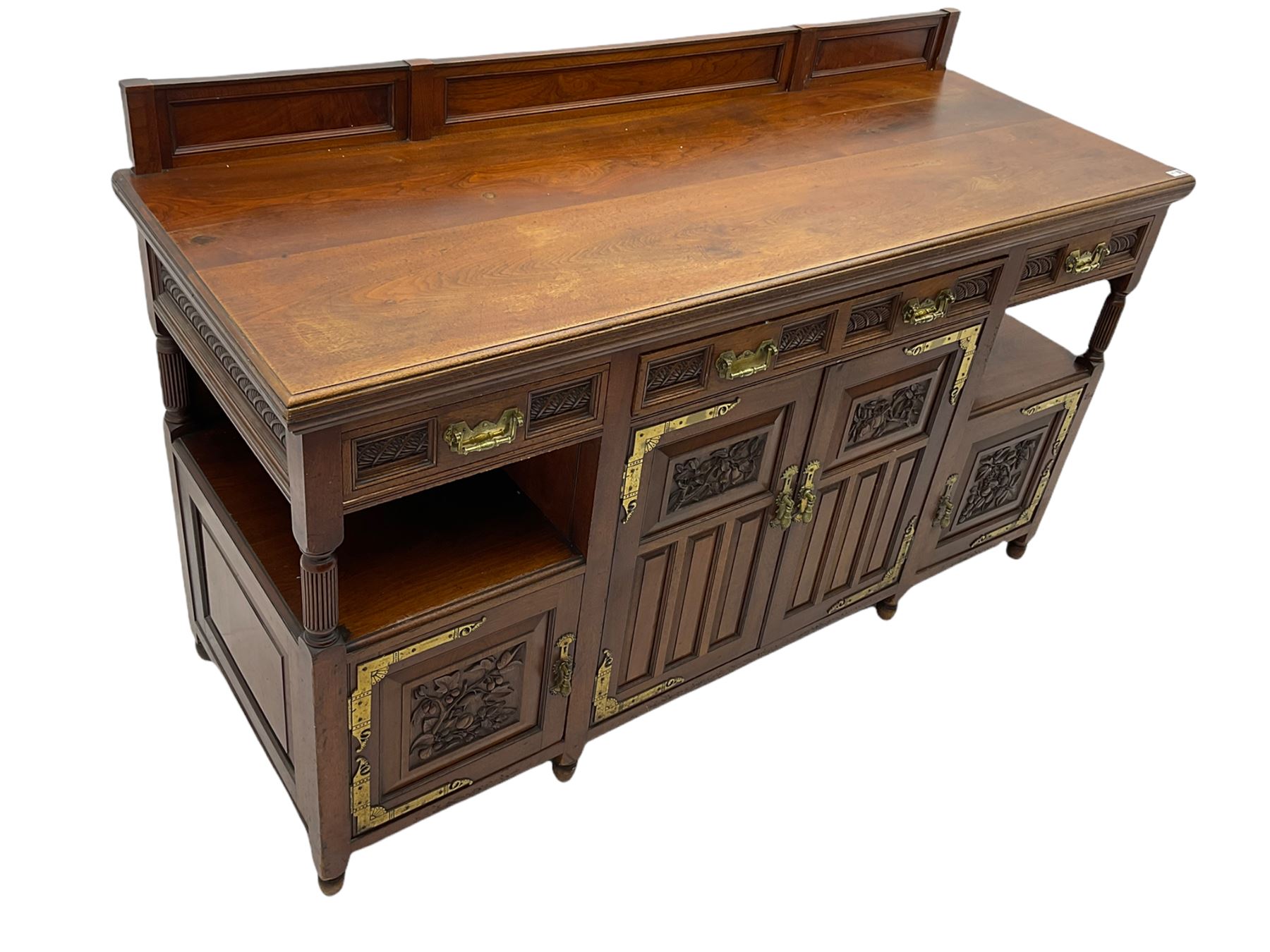 Late 19th century Aesthetic Movement walnut sideboard - Image 5 of 7