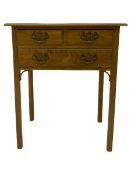 Georgian style chestnut lowboy side table