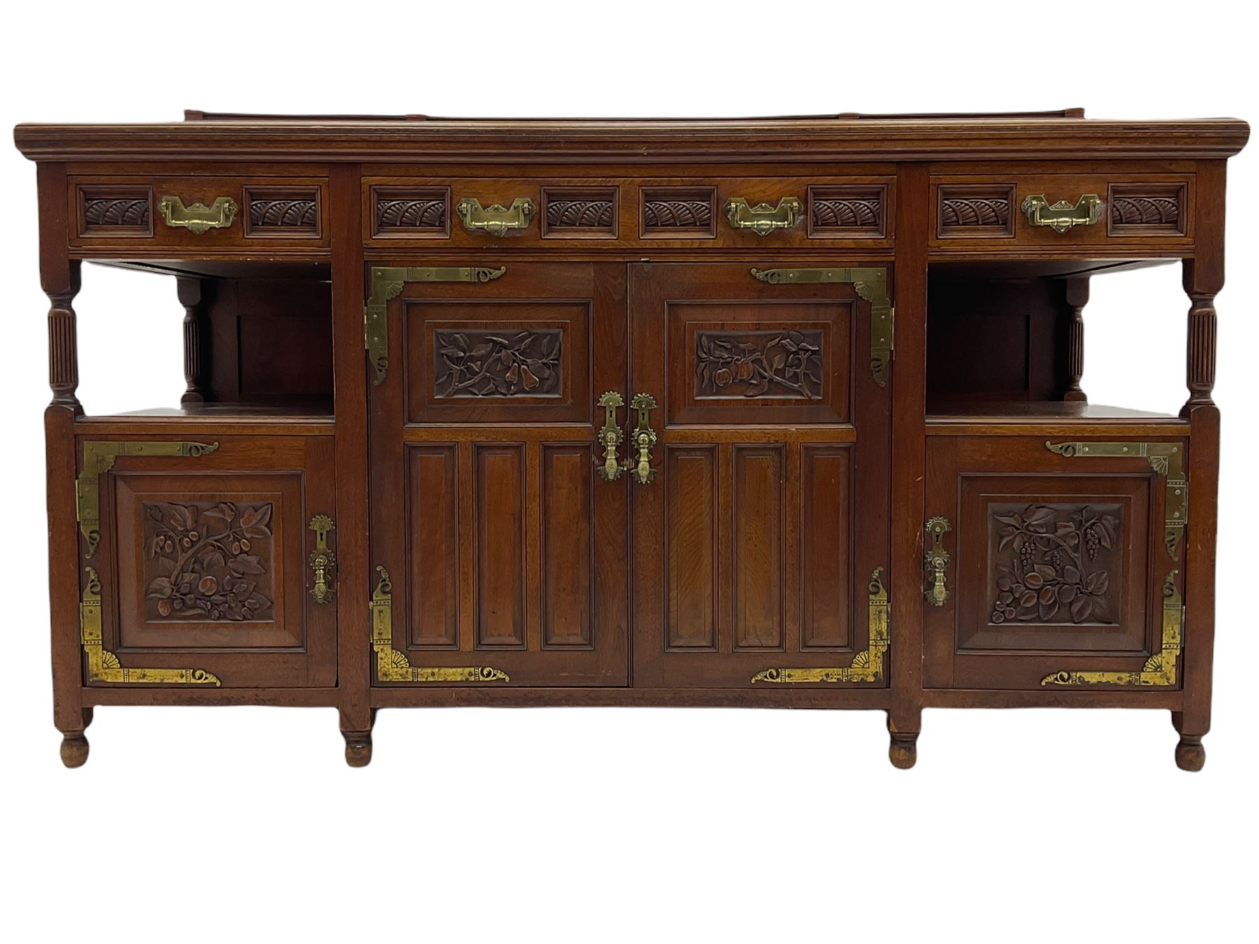 Late 19th century Aesthetic Movement walnut sideboard - Image 4 of 7