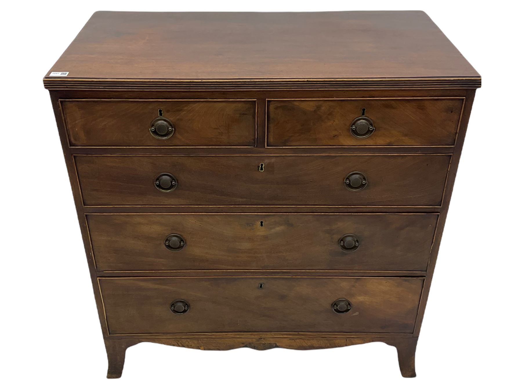 19th century mahogany chest - Image 2 of 7