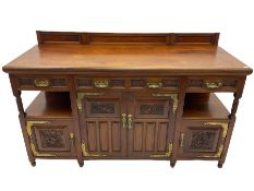 Late 19th century Aesthetic Movement walnut sideboard