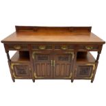 Late 19th century Aesthetic Movement walnut sideboard