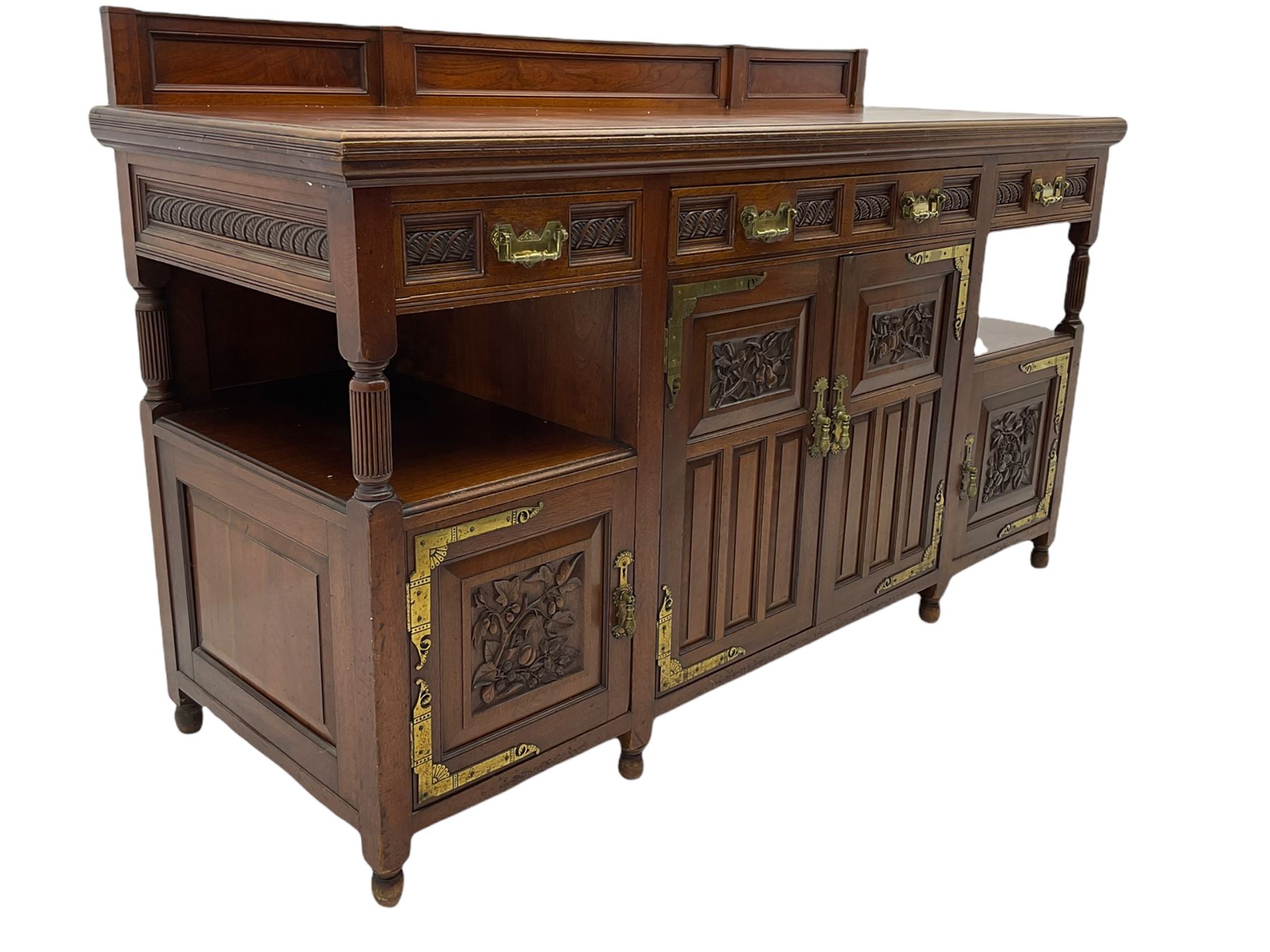 Late 19th century Aesthetic Movement walnut sideboard - Image 3 of 7