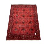 Afghan red ground rug