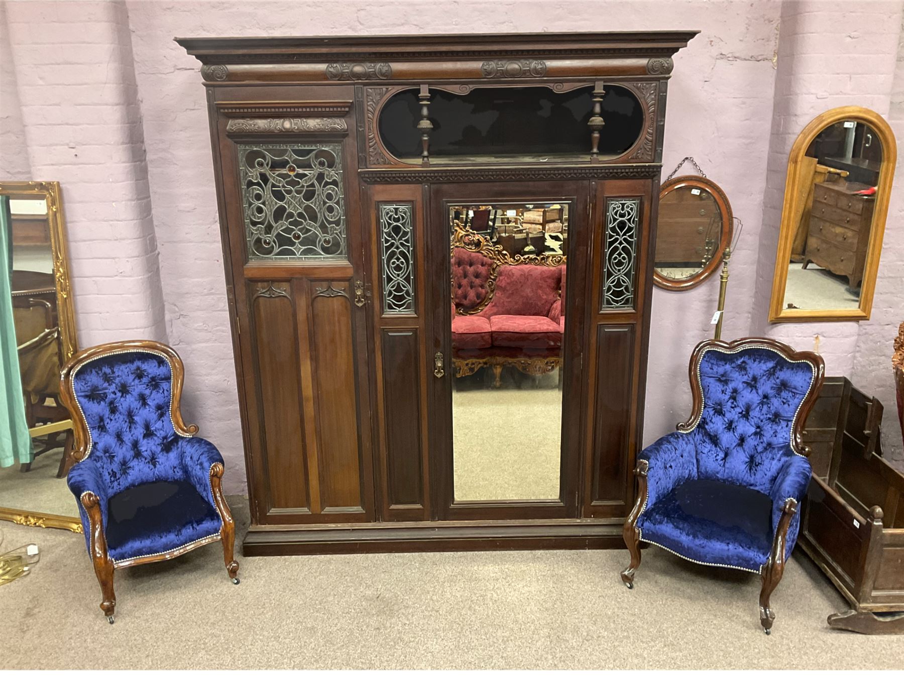 Victorian mahogany wardrobe - Bild 7 aus 8