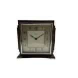 An Art Deco mantle clock retailed by Kendal & Dent London