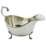 1930's silver sauce boat