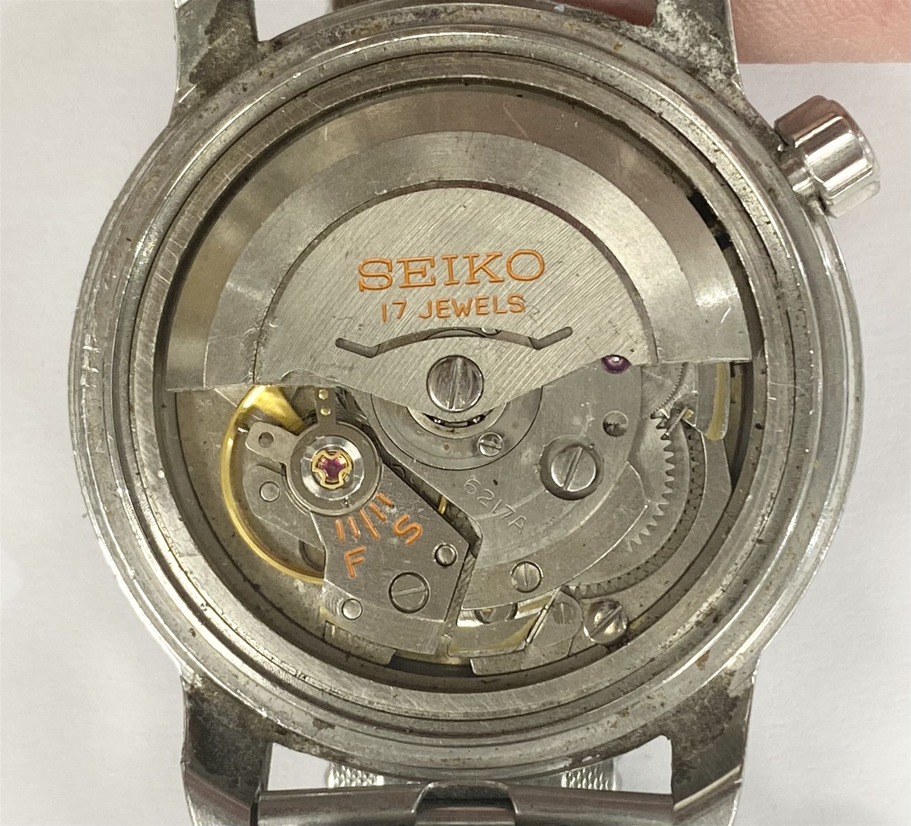 Seiko World Time Diashock 17 Jewels automatic wristwatch - Image 5 of 6