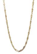 9ct gold fancy link necklace