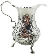 George III silver cream jug