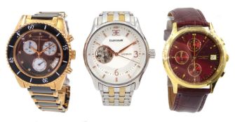 Ernshaw automatic stainless steel bracelet wristwatch