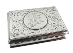 Edwardian silver snuff box