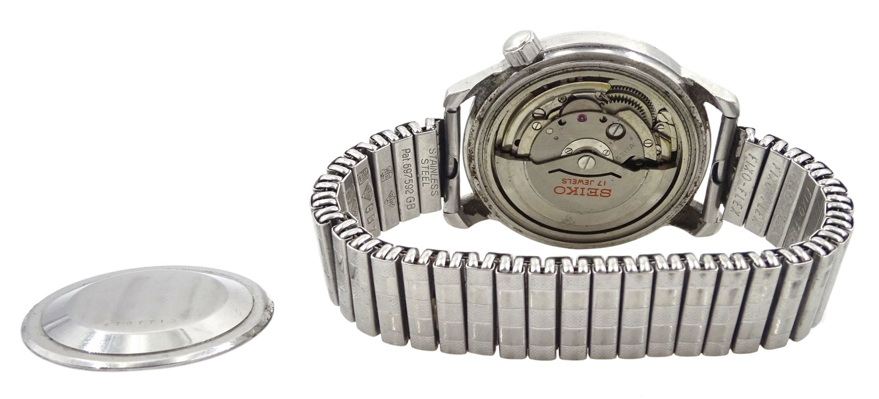 Seiko World Time Diashock 17 Jewels automatic wristwatch - Image 3 of 6