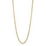 18ct gold rope link necklace