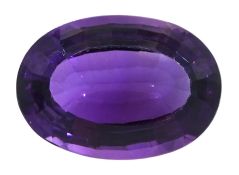 Loose oval amethyst of approx 18.35 carat