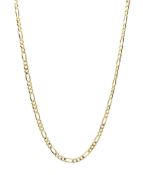 9ct gold Figaro link necklace