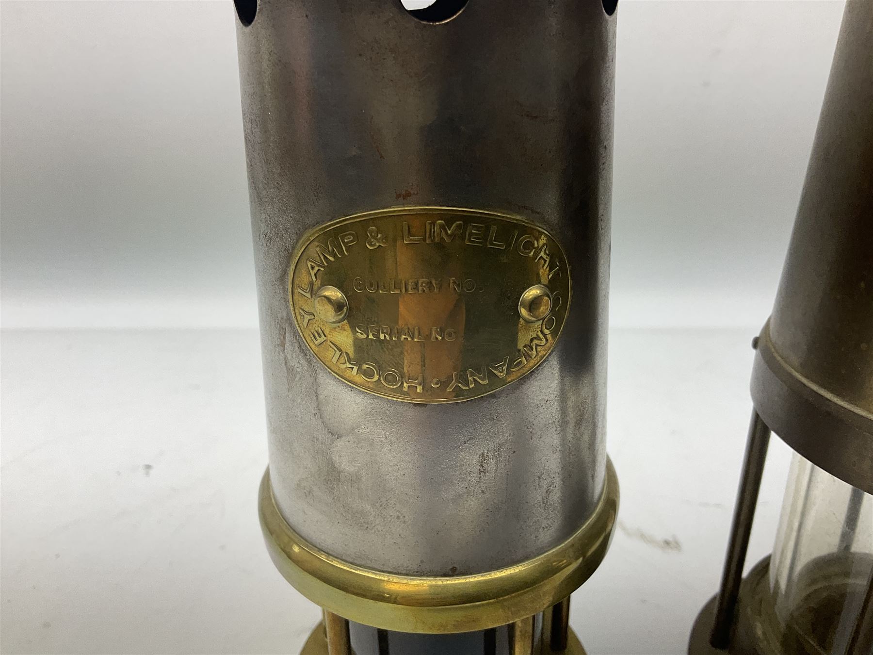 Two miners lamps comprising an E Thomas & Williams Ltd example and a Lamp & Limelight Company exampl - Image 3 of 5