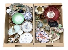 Quantity of ceramics and glassware to include Royal Doulton 'The Admiral' plate