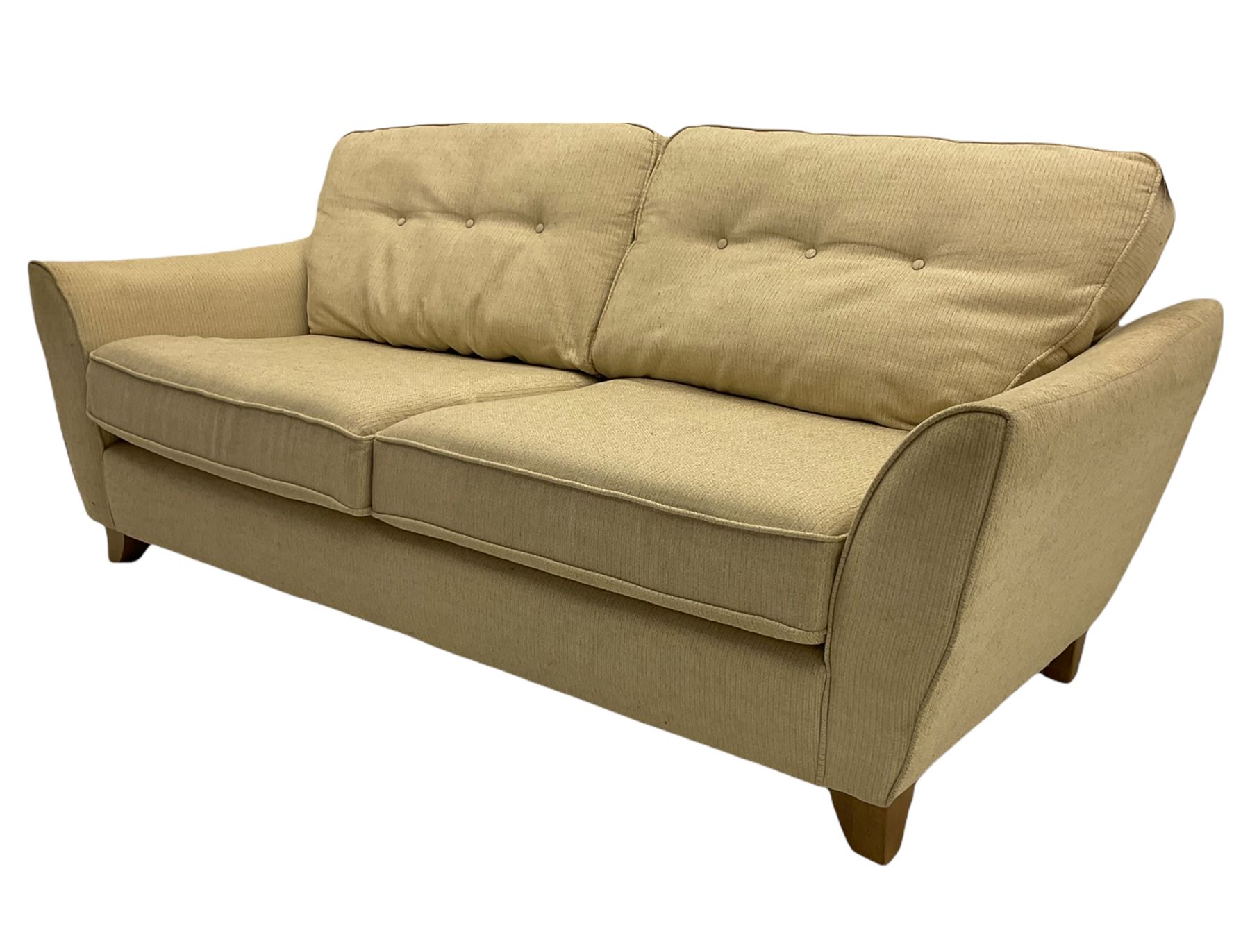 Three seat sofa (W208cm - Image 6 of 14